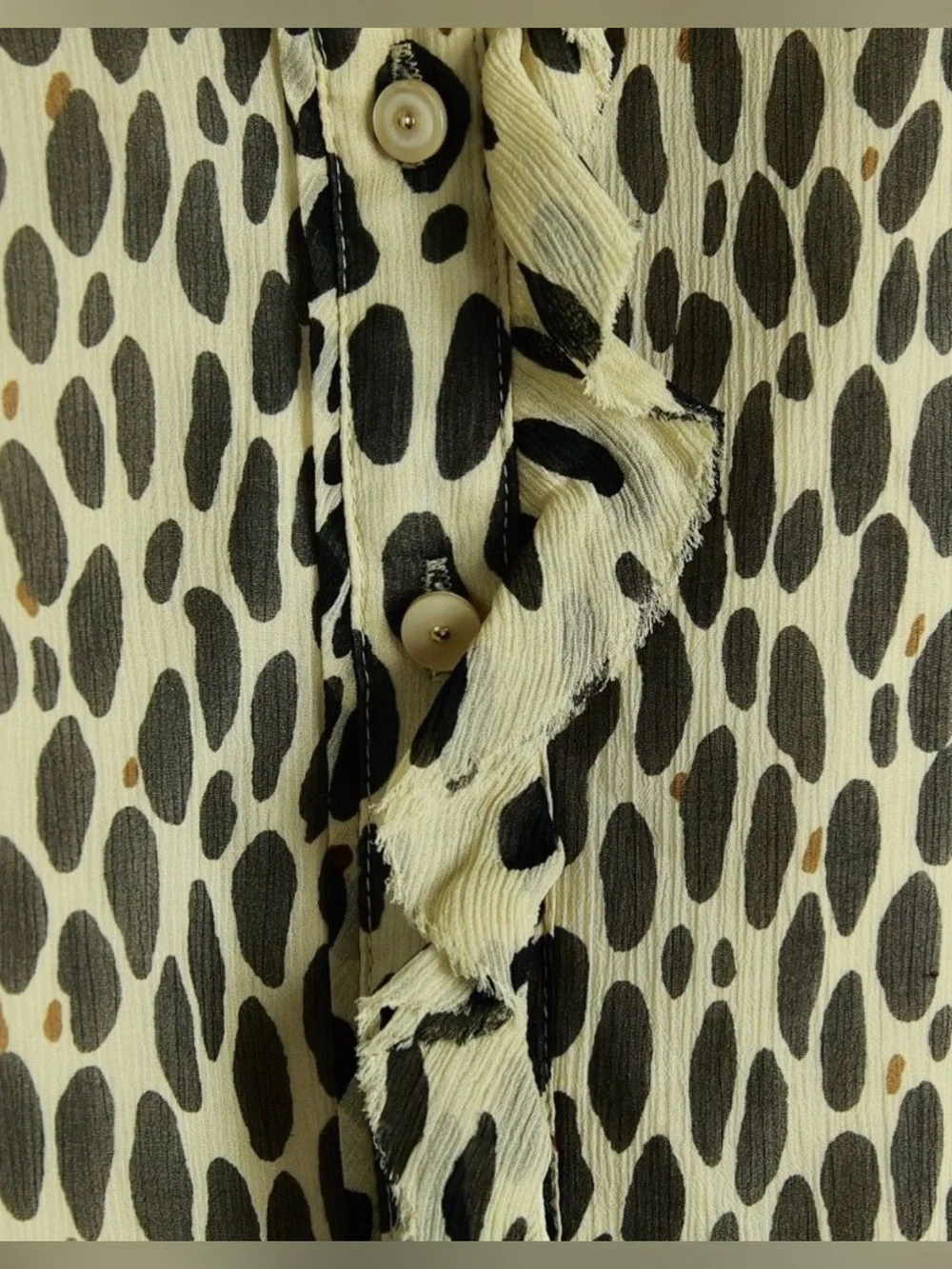 J. Crew Natasha Wildcat Animal Print Silk Sleeveless Blouse size 2